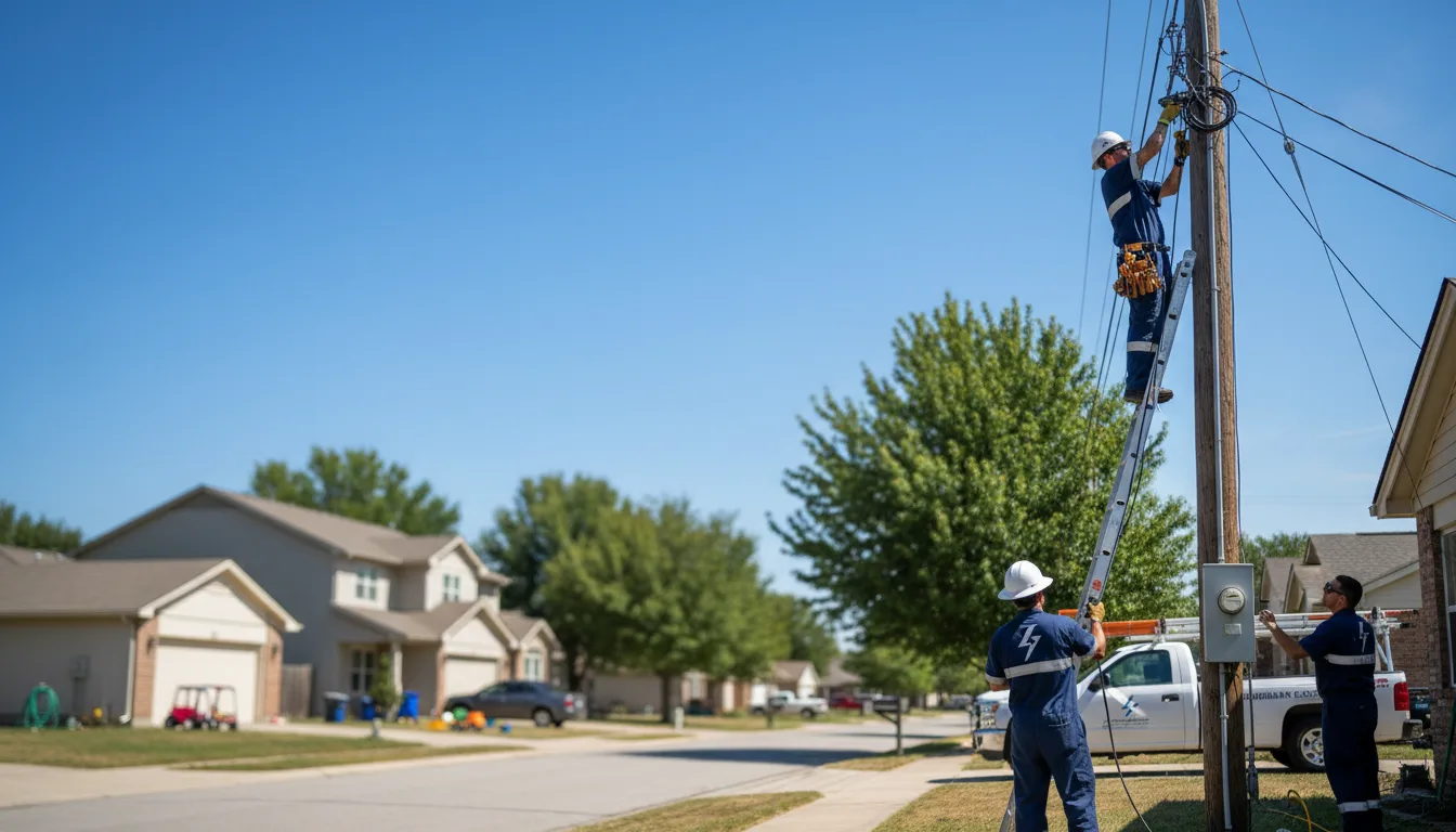 Residential electrician providing installation services in Sloan, IA